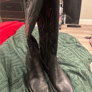 Black Western Leather Boots